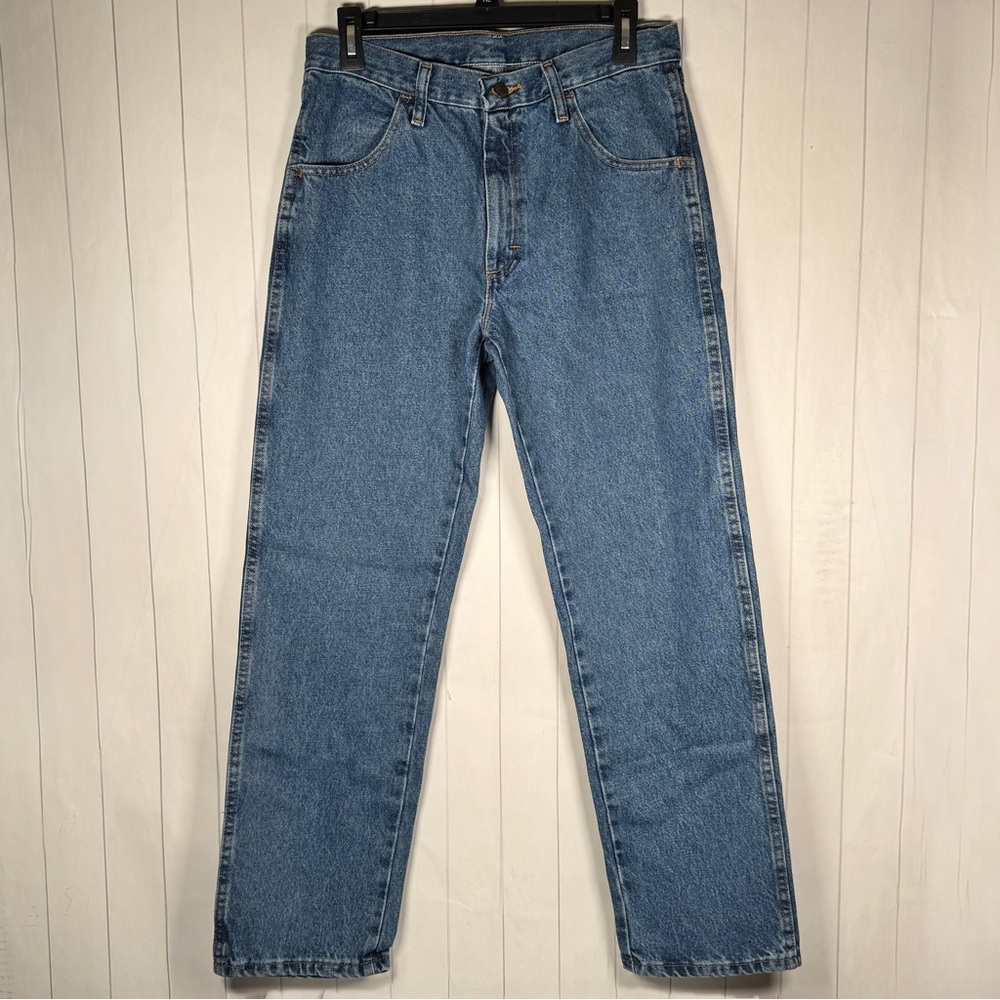 VTG Rustler Jeans Mens 31x30 100% Cotton Denim Straight Leg Western Cowboy Rodeo
